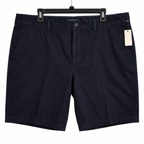 Van Heusen Other - Van Heusen Studio Men’s Shorts Size 44 Dark Navy Flat Front 9.5” Inseam NWT